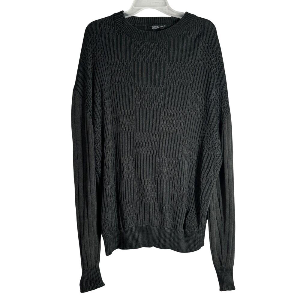 Tulliano Mens Pullover Sweater XL Crew Neck Rayon Blend X Large